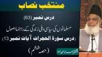 Muntakhab Nisab (Surah Hujurat Tafseer) By Dr. Israr Ahmed | 63/166