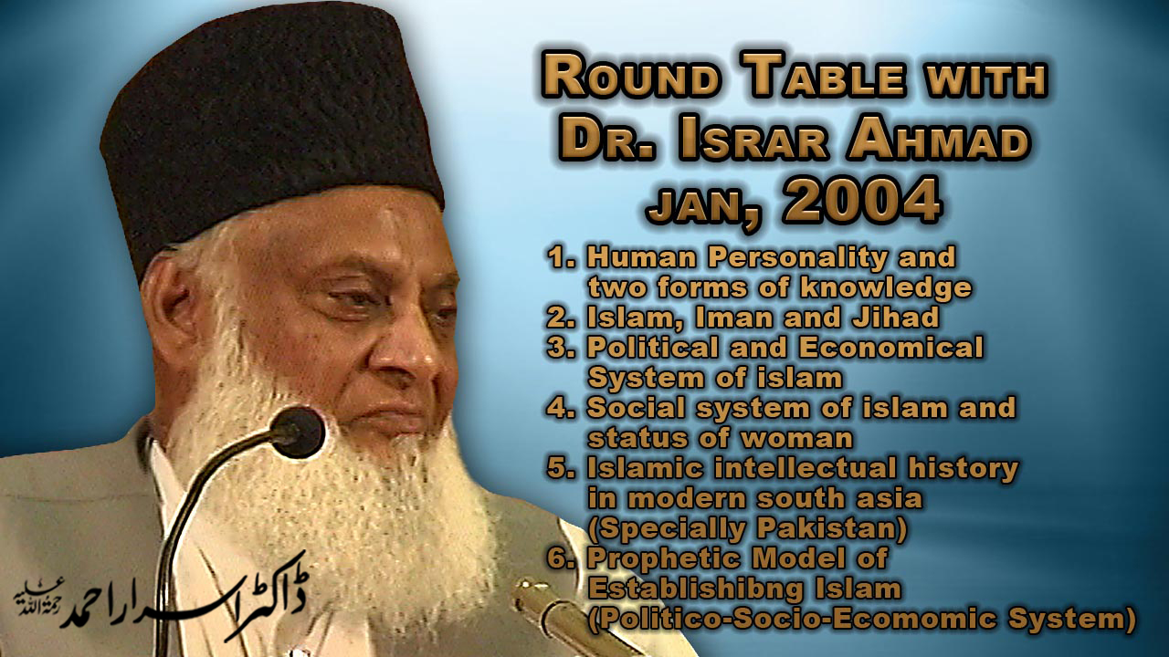 Round Table With Dr. Israr Ahmed (Islamic Intellectual History in South Asia) | 5/6