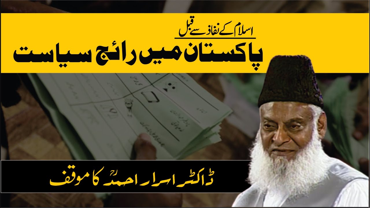 Siyasi Maslak aur Jamhuriat - Political Principles and Democracy - Dr Israr Ahmad