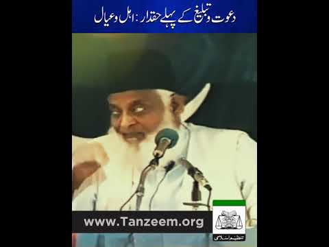 Ghar Aur Ahle Khayal - Family First - Dr. Israr Ahmad